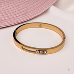 Triple Stone Bar Bangle