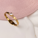Solitaire Orbit Bangle