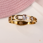 Luna Solitaire Bangle