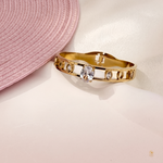 Luna Solitaire Bangle