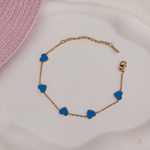 Blue Heart Bracelet