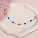 Blue Heart Bracelet