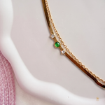 Double Layered Green Stone Bracelet