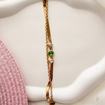Double Layered Green Stone Bracelet