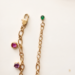 Multi Color Stone Drop Bracelet