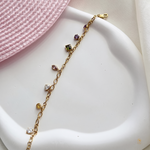 Multi Color Stone Drop Bracelet