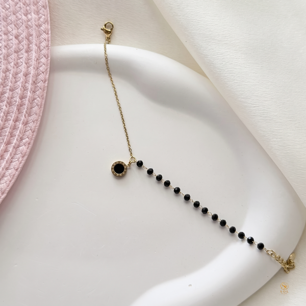 Round Half Beaded Bracelet