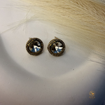 White Stone Earring