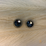 Black Stone Earring