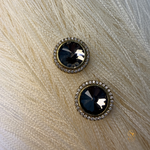 Black Stone Earring