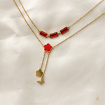 Red Double Layer Neck Chain