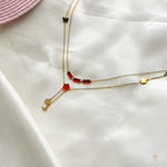 Red Double Layer Neck Chain
