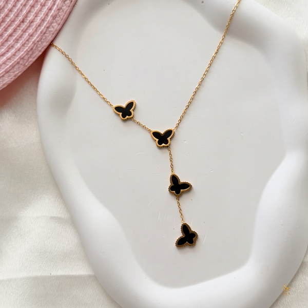 Noir Butterfly Neck Chain