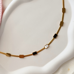 Midnight Rectangular Neck Chain