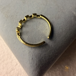Golden Wave Ring